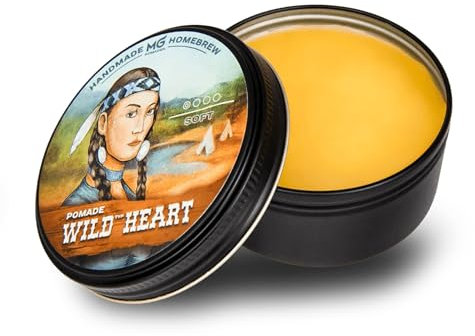 MG Pomade WILD HEART – Pomada Capilar Mujer & Hombre a Base de Aceites y Ceras Naturales – Fórmula Clásica con Base de Aceite, Resistente al Agua – Fijación Suave con Brillo Intenso