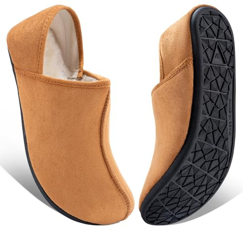 ROPULP Women’s Soft Curly Full Slippers Memory Foam Lightweight House Shoes Cozy Loafer with Polar Fleece Lining Yoga Barefoot