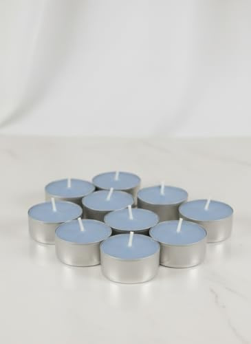 Orbis FM® Scented Tea Light Candles – 2 x 12 Pack (24 Total) | Glitter Finish | Long Burn | Home Fragrance & Décor (24, Fresh Linen)