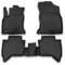OMAC Gummimatten Fußmatten kompatibel mit Toyota Hilux 2015-2021 TPE Automatten Schwarz 4X