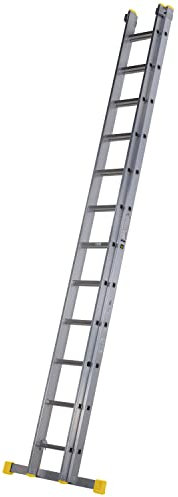 Werner Aluminium Double Section Extension Ladder Box Section 3.57m