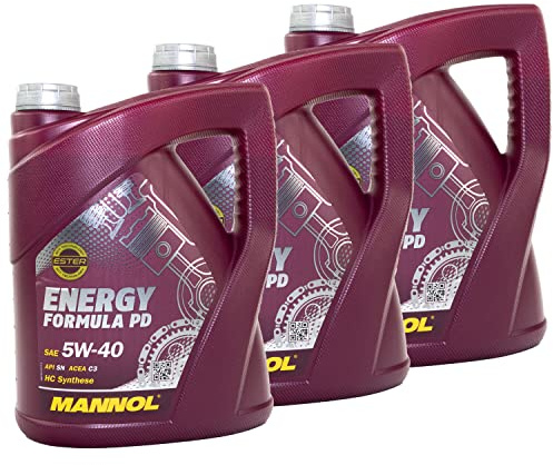 Motoröl Motor Öl MANNOL Energy Formula PD 5W-40 API SN 3 X 5 Liter