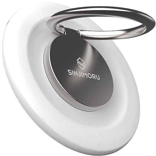 Sinjimoru Rutschfester Magnet Handy Ring Halterung für MagSafe, Abnehmbarer Handy Fingerhalter & Handy Ständer Phone Ring Holder für iPhone 17 16 15 14 13 Reihe. M-Ringo Champagner Gold