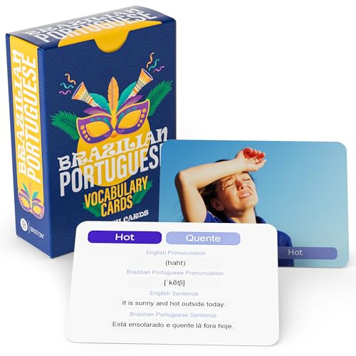 Brazilian Portuguese Vocabulary 75 – Guided Language Learning Set with Audio | Ages 13+ | Essential Words & Sentences for Structured Study, Travel & Classroom Use