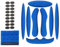 YXHZVON Klettverschlüssen Helm Polster-Schaumstoff-Kit,1 Sätze Helm Bewegung Mit, Schwamm Helmpolster für Fahrrad-Motorrad Fahrradhelm,Blau
