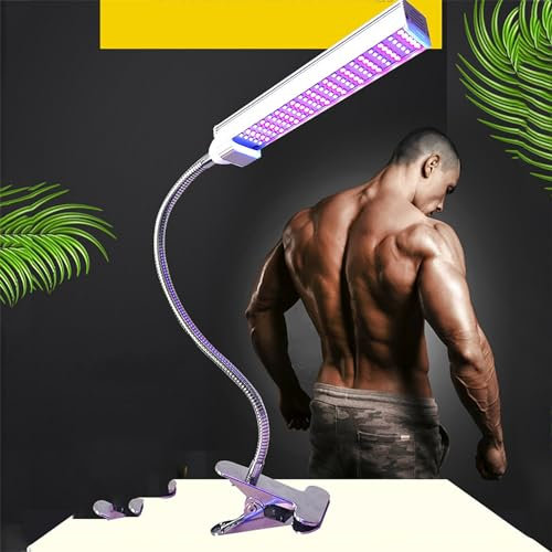 Lampe Bronzage pour La Maison,lumière Solarium Domestique Pliable Réglable avec Zone Bronzage Et D'irradiation Naturelle 365nm 60 * 30cm,Irradiation À Angle Complet 360 ​​°, pour Salon Beauté