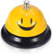 Dzxin Campanello da tavolo Call Bell, Campana di reception, Campanello di chiamata, Campanello di servizio con suono chiaro per cucina, ristorante, hotel e bar (giallo)