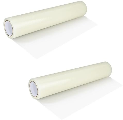 Super Sticky Self Adhesive Carpet Protection Rolls Clear Waterproof Film for Stairs & Carpet (600mm x 25m)