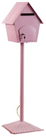 Wall-Mount Mailbox Wall Mounted Post Box Mailbox Floor mounted Postbox Small House Shape Posts Lockable Drop Box Outdoor Villa Post mount Mailboxes