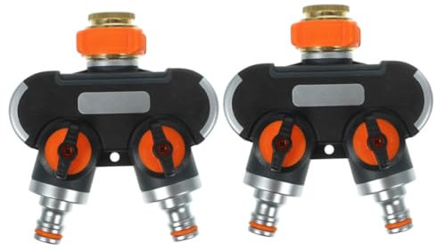 YARNOW 2St EIN Durchgang Wasserverteiler Wasserhahn Garten Garten Bewässerung Wasserverteiler Haushalt Tropfbewässerung Wasserverteiler Wasserhahn verteiler Wasserhahn Gras