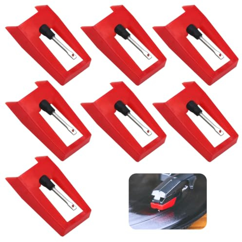 7Pcs Aguja Tocadiscos,Aguja Tocadiscos