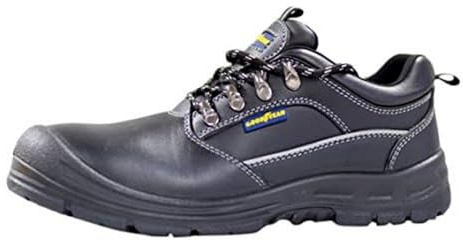 Goodyear G140-41PC - Botas de Seguridad Unisex - Piel Flor Negra - S3 SRC - Protección Composite - Suela Antideslizante - Talla 43
