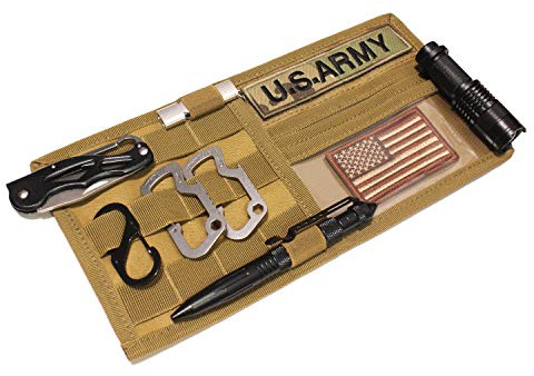 WYNEX Molle Visiera Pannello Organizer, tattico Auto Parasole Copertura Molle fettuccia per Camion Veicolo Visiera Supporto del Sacchetto di immagazzinaggio