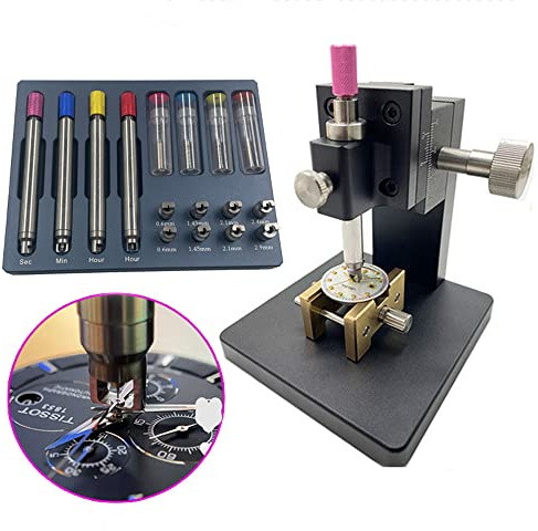 High Precision Watch Hands Fitting Removal Tool Kit Watch Second Hand Remover Tool and Fitting Press Holder Support for Bergeon Horotec & China-Made Watch
