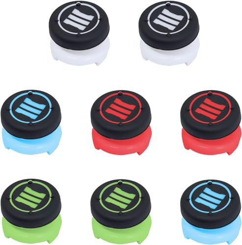 Young Wolf Daumengriffe, analoge Stick-Verlängerung, 4 Farben, 8 Stück, Kunststoff, PS3, PS4 Pro, Xbox 360, White, Red, Blue, Green