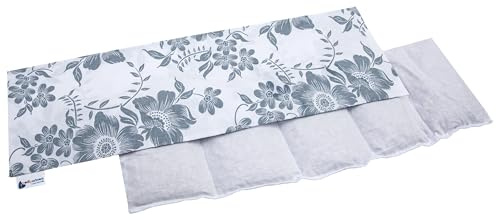 Medi Partners Cuscino Termico noccioli ciliegio 60x20cm 800g 100% Cotone 5 Camere Grande Terapia del freddo Federa sfoderabile (Berry)