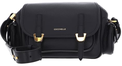 Coccinelle Campus Handbag Grained Leather Black, black, One Size