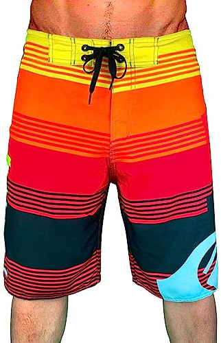 MJGkhiy Costume Uomo Mare Lungo Bermuda Surf Costume da Bagno Asciugatura Rapida Calzoncini da Bagno Pantaloncini da Bagno Costumi da Piscina Pantaloncini Sportivo Spiaggia con Taschino e Coulisse
