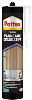 Pattex - Colle de fixation multi-matériaux - Ultra forte - Blanc - 470 g - Cartouche