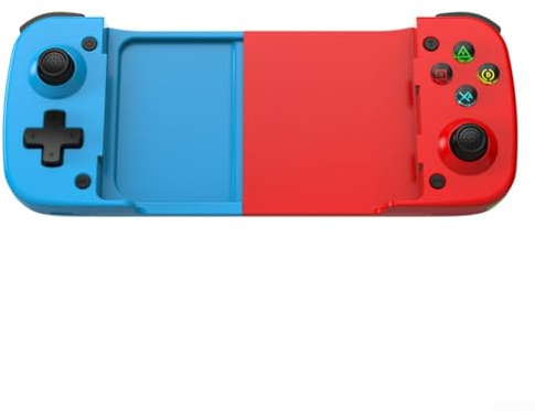 Töjbar kontroll för switch, PC, för Android och IOS, har hall-effekt joystick och Rapid-Fire knapp (röd och blå)