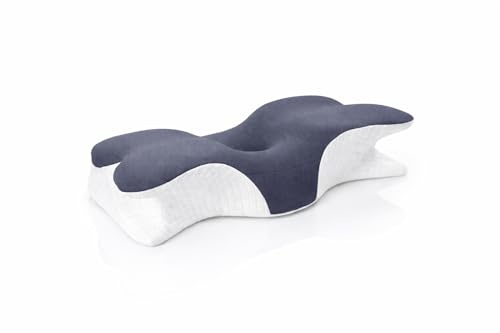 Lunarai Almohada Cervical Ergonómica de Espuma Viscoelástica – Almohada Ortopédica para Cuello y Columna con Soporte Cervical, Mejora la Postura, el Descanso y contribuye a Reducir los Ronquidos.