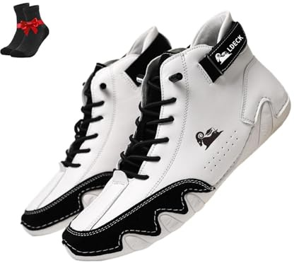ZDOUXUAN Barfota Skor Vattentäta Barfota Stövlar for Herr Mid Calf Anti Slip Flat Outdoor Sneakers for Vandring Promenader