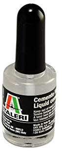 Italeri 3989P Modellierkleber Flüssigzement für Kunststoff Pinsel breit 15 ml