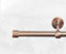Aloha Gardinenstange Vorhangstange 19mm Wandmontage, EIN/Zwei-läufig, INOX, Satin, Golden, Weiß, Länge: 120-600cm, ohne Ringe (120cm / Java/Golden / 1-läufig)