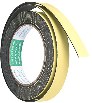 QUARKZMAN 20mm W 1mm T 16.4ft Mousse Joint Ruban Auto Adhésif EVA Météo | Décapage Insonorisé Preuve Joint Bande pour Portes Espace Blocage