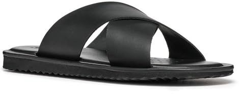 Geox Homme U Erice B Sandales Claquettes, Noir, 42 EU