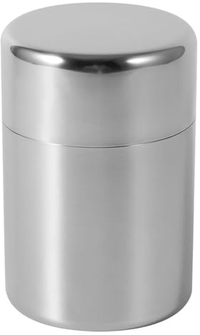 Majatou Botes de té para té suelto con tapa aromática extra, lata de té de acero inoxidable de 450 ml, bidón para el hogar, cocina, para guardar té, café, azúcar, con doble tapa hermética para té