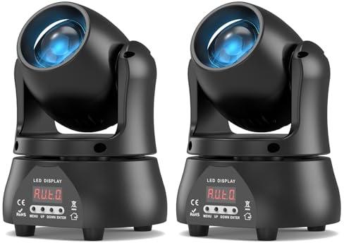 2 st 70 W Beam Lyra LED-scenljus rörligt huvud, discoljus LED RGBW DMX512 ljusspel kväll röststyrning festljus för klubb bar halloween DJ