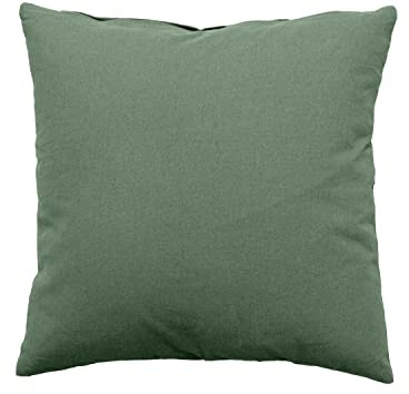 Enjoy Home, Coussin Carré Déhoussable, Vert Olive, 40x40cm, Fermeture éclair, 100% Coton, Tissu certifié Oeko-TEX, Collection Panama, Idéal pour Apporter de la Couleur au Salon et Chambre