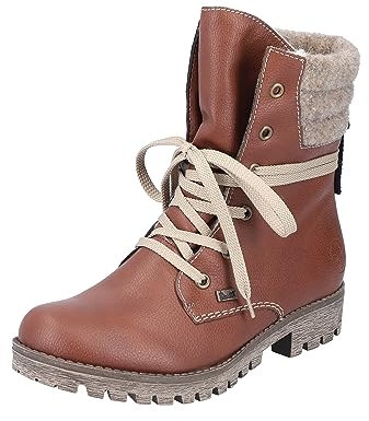Rieker Damen 78531 Mode-Stiefel, Rotbraun/Wood / 25, 40 EU