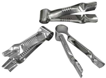 COOPHYA Lot de 3 Pinces à Gâteau en Acier Inoxydable Alimentaire Outil Décoratif de Cuisson pour Pâte à Sucre Pinces à Dentelle pour Gâteaux Accessoire Pâtisserie Polyvalent