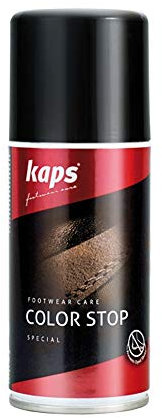 Kaps Spray Antimanchas para Calzado y Bolsos de Piel - No Más Manchas en Calcetines y Pies - Fijador de Color - Aerosol Bloqueador de Manchas - Antimanchas y Anti-Desteñido Color Stop