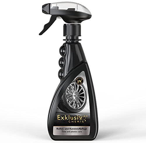 Exklusiv Chemie® Reifenglanz matt Effekt Reifen und Kunststoffpflege | Reifenreiniger & Reifenpflege Auto | Gummipflege Farbauffrischung | Reifen- und Gummipflege | 500 ml