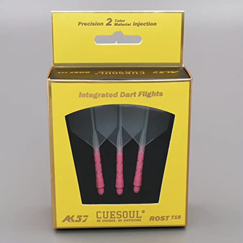 CUESOUL Rost T19 Eje de dardo Integrado y Forma de alas Grandes, Juego de 3