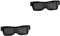 HOMSFOU LED-Licht 2 Paar -Brille Gläser Für Bar-Nachtclub Brille Mit App-Steuerung Rave-Brille Kabellose Elektrische Brille Kabellose Brillen Schnapsgläser Abs