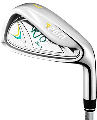 Golfschläger Damen Golf 7 Eisen-Edelstahlkopf für Anfänger und Fortgeschrittene (Farbe: Silber, Größe: Carbonstab)