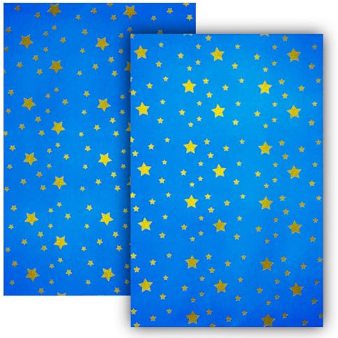 Gesar 2 Fogli 100 x 70 cm Carta Cielo per Presepe - Altissima Qualità di Carta Cielo per Presepe - Modellabile - Sfondo Presepi Cielo - Prodotto in Italia