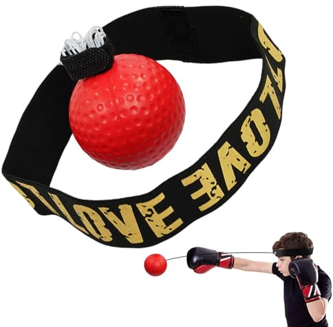 Palla da allenamento per boxe - Fascia per allenamento di boxe, palla riflessa per boxe | Fascia per bambini Boxe Sfere riflettenti, Esercizio di coordinazione occhio-mano e palle da boxe per camera