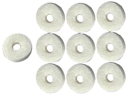 Generic Rondelles en feutre pour boutons de doigts, tampons en feutre, accessoires pour instruments de musique de remplacement, 10 pièces, euphonium