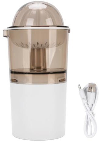 Exprimidor de Cítricos Eléctricos, Extractor de Jugo Portátil Recargable con Batería de 2000 MAh para Naranja, Limón, Pomelo, USB, PP
