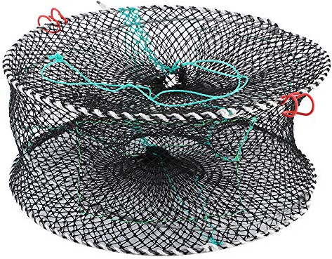 Ejoyous Collapsible Crab Traps, Nylon Fishing Net with Premium Material for Marine Creatures, Ideal Accessory for Fishing Enthusiasts, Easy to Operate, Portable & Convenient for Outdoor