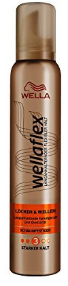 Wella Wellaflex Locken & Wellen Schaumfestiger für starken Halt und langanhaltende Sprungkraft & Elastizität, 6er Pack (6 x 200 ml)
