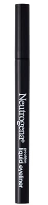 Neutrogena Precision Liquid Eyeliner with Honey & Coconut, Hypoallergenic, Smudge- & Water-Resistant Eyeliner Makeup for Precise Application, Jet Black, 0.013 fl. oz