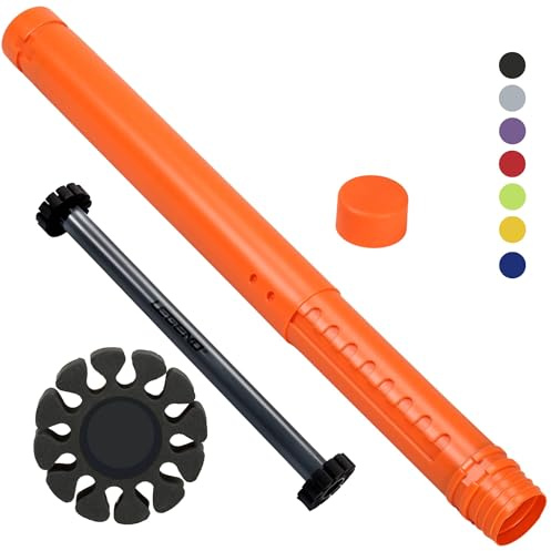 Legend Archery Arrow Tube Case - Adjustable & Extendable Arrow Holder for Hunting, Target Shooting - Protective EVA Foam Arrow Separators Included Archery Storage for 12 Carbon Arrows - Orange