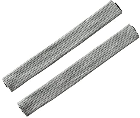 JISADER 2 Almohadillas para reposabrazos de Silla para Juegos con Cremallera, Funda Protectora, extraíble, Lavable, Universal para Ordenador, Gris Claro