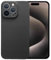 Sisyphy Aramid Hülle für iPhone 15 Pro mit Karbon-Optik (Schwarz 600D), Super Schlank Weich Aber Robust, Snap-on Rückseite Wireless-Ladefreundlich